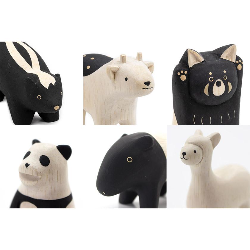 T-LABO ぽれぽれ動物 スカンク/コジカ/レッサーパンダ/パンダ