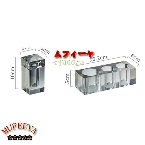 クリスタルガラス 歯ブラシスタンド 歯ブラシ立て 歯ブラシホルダー ホテル用 ハイエンド 置き型 電動歯ブラシ収納 歯ブラシ置き 洗面所｜ryudora｜06