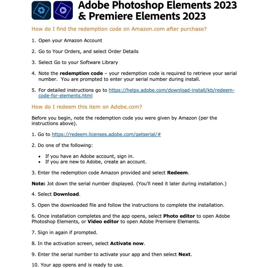 ソフトウェア Photoshop Elements 2023 日本語版 [ダウンロード版