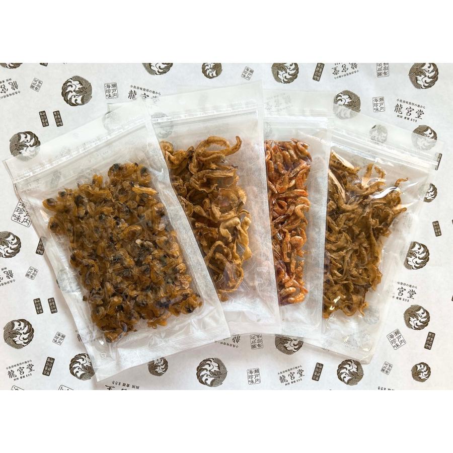 海鮮珍味 おつまみ 4種セット 焼あさり 焼帆立貝ひも(薫製風味) スナックえび 焼帆立貝ひも(バター醤油風味) 食べ比べセット お買得 酒の肴 |  | 01