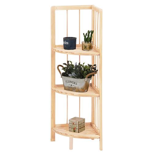 コーナーラック おしゃれ 木製 三角 三段 折り畳み式 ナチュラル ブラウン 2色 Corner Rack リュウカエクステリア ガーデン 通販 Yahoo ショッピング