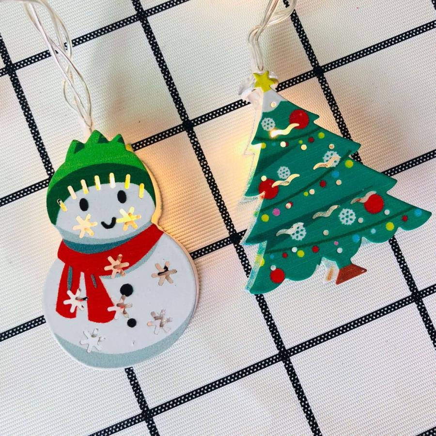 イルミネーションライト 二個セット LED ランタン 可愛い クリスマス