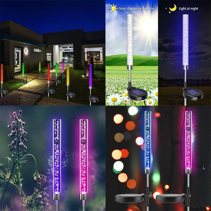 ガーデンライト ソーラーライト 庭園灯 LED 屋外用 街灯 9カラー ガーデンライト ソーラーライト 庭園灯 LED 屋外用 街灯 9カラー