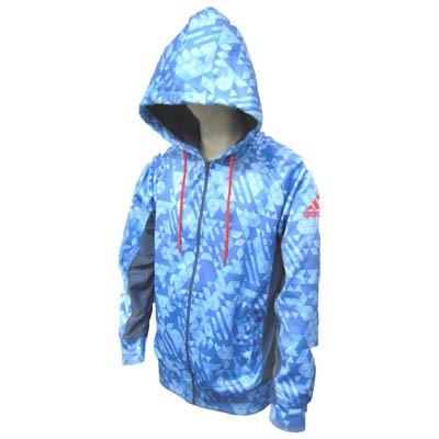 アディダス adidas ジップパーカー Zip Hoody Triangle Model 青/Blue｜ryukomma｜02