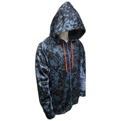 TRIANGLE ブラック フルジップ パーカー