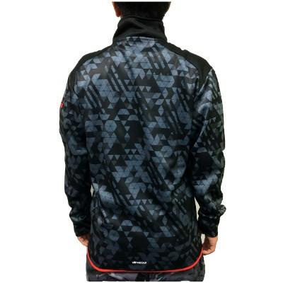 ［137］adidas ジップアップジャケット ブラック/グレー 137］adidas ジップアップジャケット ブラック/グレーヴィ