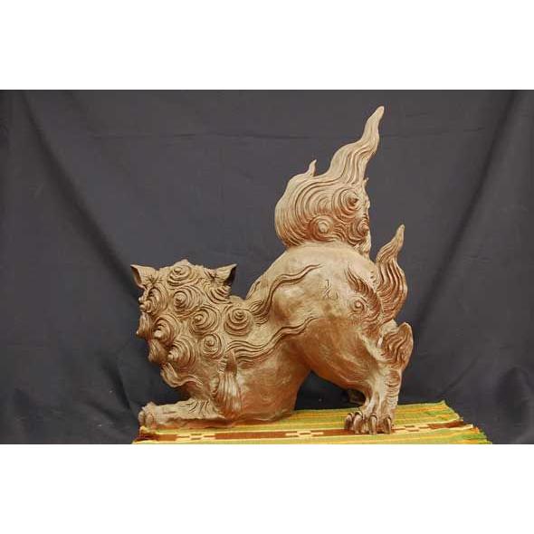 シーサー 1匹 やちむん 秀さん作