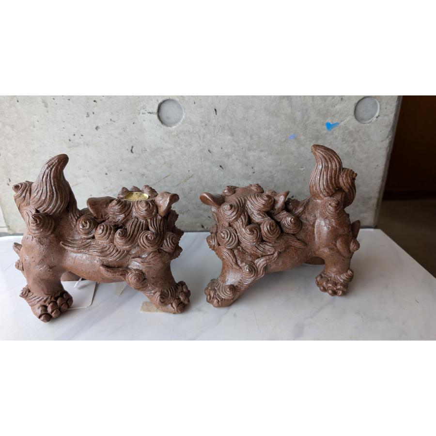 立型毛手巻親子獅子（小） : 沖縄シーサー専門店 琉球窯 - 通販