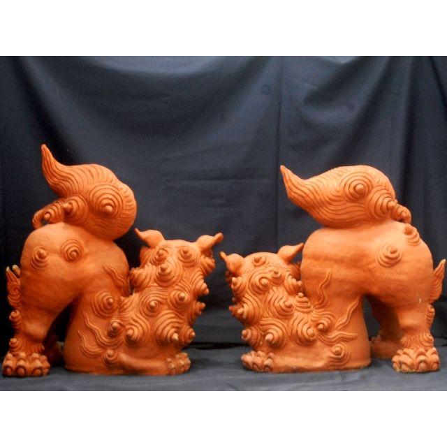 シーサー手捻り 手捻立ｼｰｻｰﾍﾟｱH30赤 – SHIGIRA SEVEN MILES RESORT オフィシャル