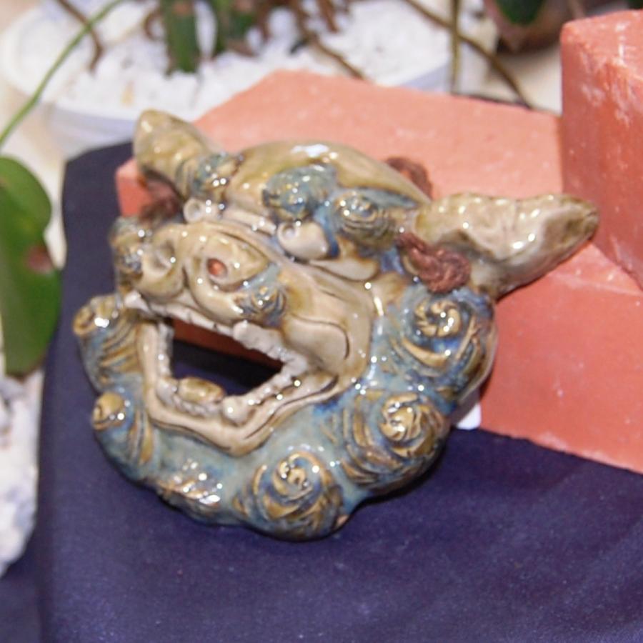 面獅子（中） : 沖縄シーサー専門店 琉球窯 - 通販 - Yahoo!ショッピング