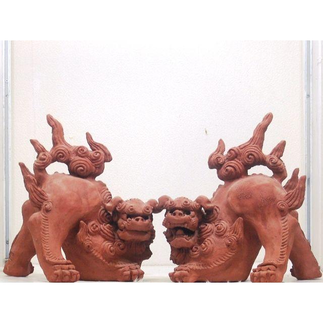 【定価の50%OFF】手捻岩獅子＠大海 陽一 上焼 シーサー 置物 沖縄県産 シーサー