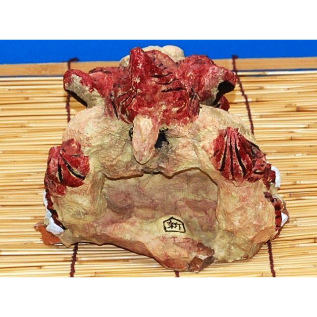 【シーサー50%OFF】漆喰シーサー赤 1体＠ニャン山 漆喰 置物 沖縄県産 漆喰シーサー赤 1体 : 沖縄シーサー専門店 琉球窯 - 通販 - Yahoo