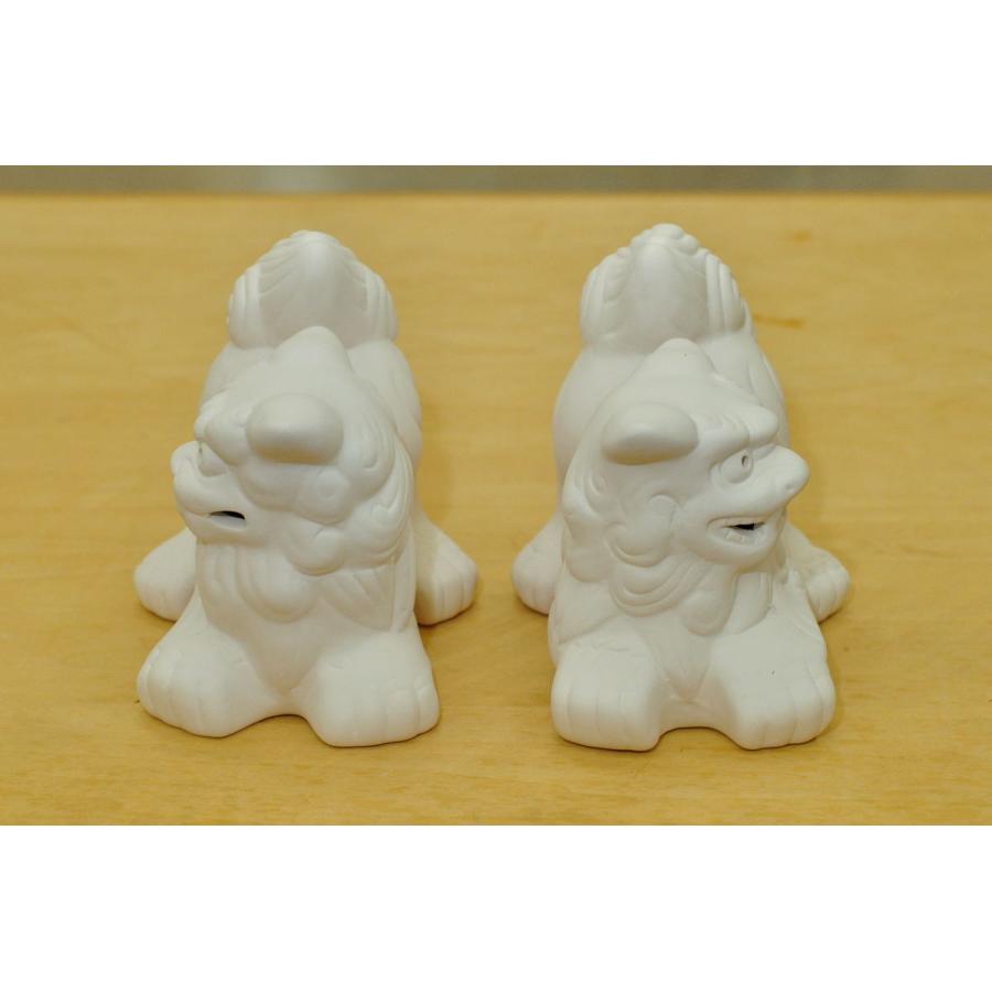 シーサー2体セット 素焼き立シーサーペア(M)絵付けセット : 沖縄シーサー専門店 琉球窯