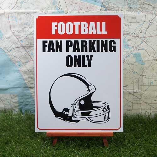 【ブリキ看板】Football／アメリカン・フットボール Fan Parking Only TS0116LRYUKYU SHOWCASE