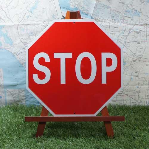 ブリキ看板】STOP／止まれ アメリカ道路標識 -3- : RYUKYU SHOWCASE