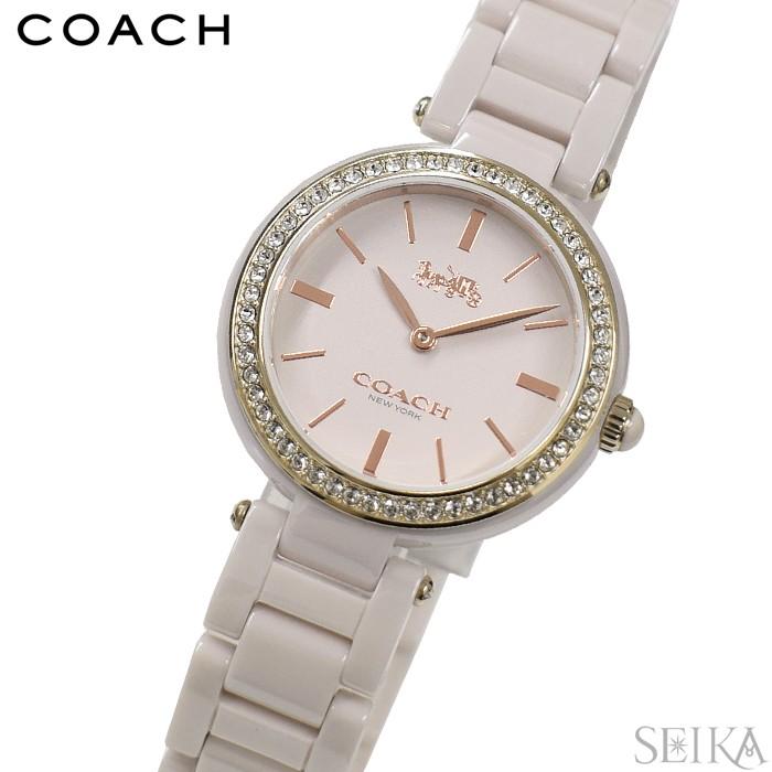 激安単価で 腕時計 14503452 COACH コーチ 時計 レディース (新生活)  セラミック ピンク 腕時計