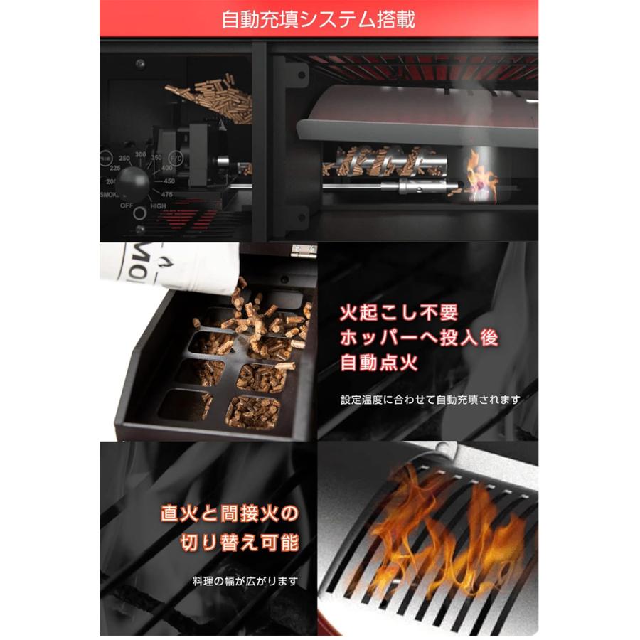 ASMOKE グリル ポータブル スモーク 燻製〜直火焼きまでこれ1台 AS300 BBQ キャンプ アウトドア コンロ ピザや燻製も作れる 話題のグリル｜ryus-select｜05