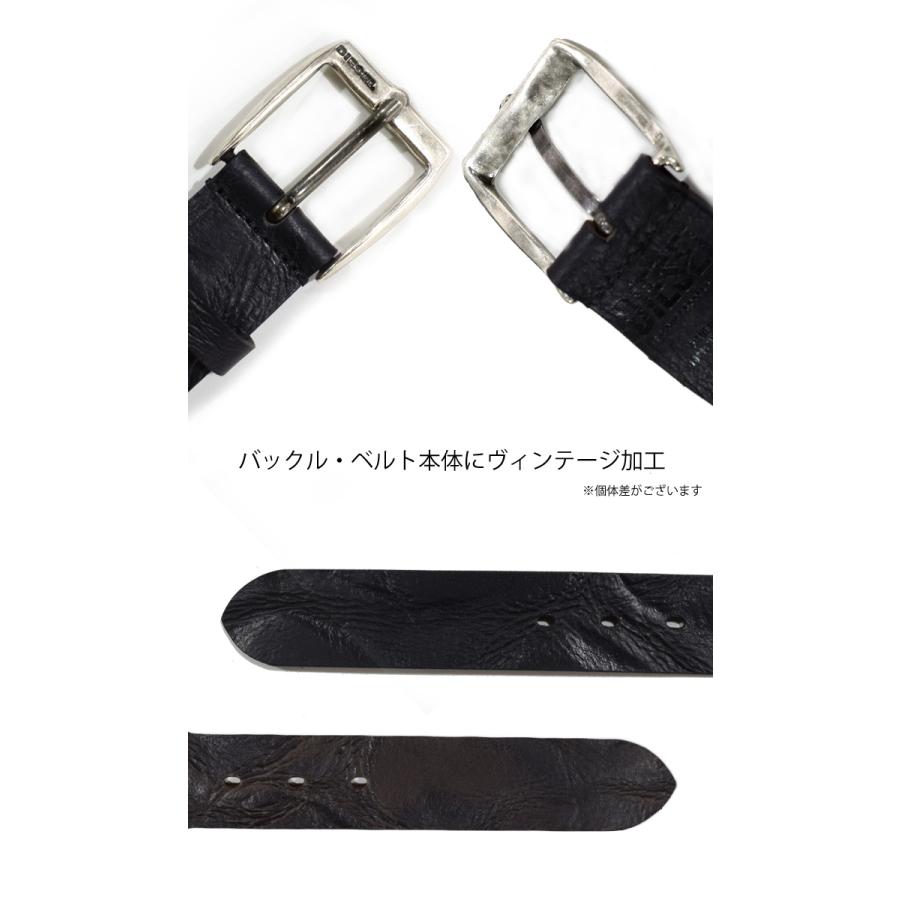 DIESEL (39) ディーゼル ベルト ヴィンテージ加工 メンズ X04408-PR393