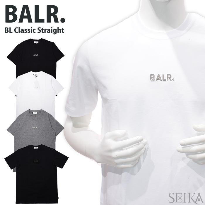 BALR.（ボーラー） Tシャツ メンズ ダークグレー 半袖 ロゴT クルー 