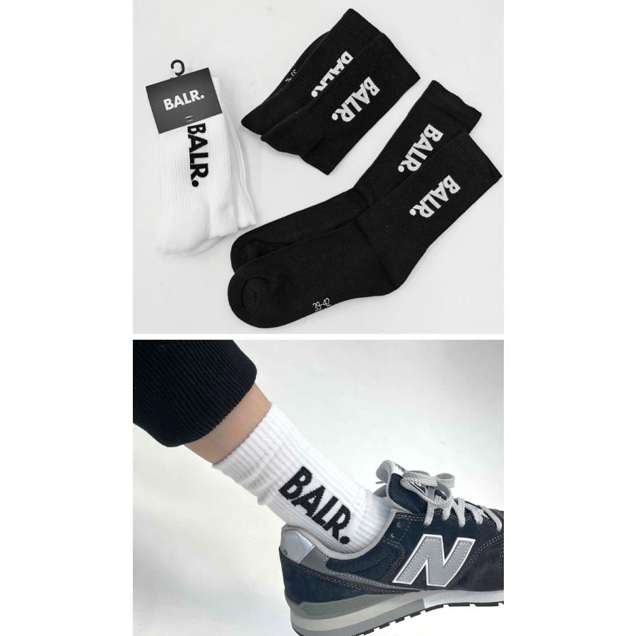 ボーラー BALR. ソックス 2足セット B10037 ハイソックス 靴下 新品 