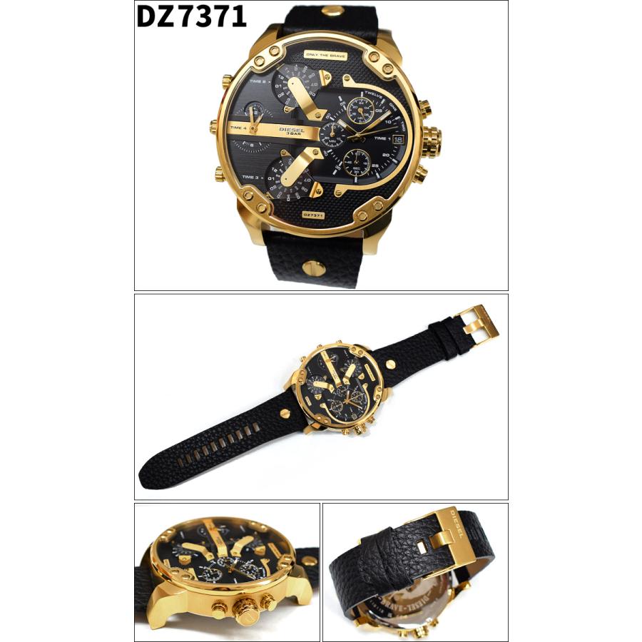 ディーゼル DIESEL 時計 腕時計 メンズ DZ7371 DZ7401 MR.DADDY ミスターダディ カジュアル ビジネス クロノグラフ メンズ レザー 革｜ryus-select｜02