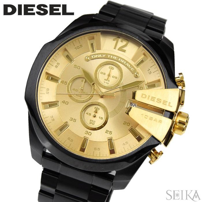 5年保証 時計 ディーゼル Diesel Dz4485 メガチーフ 腕時計 メンズ ゴールド ブラック 黒い腕時計 Dz4485 腕時計とブランドギフトseika 通販 Yahoo ショッピング
