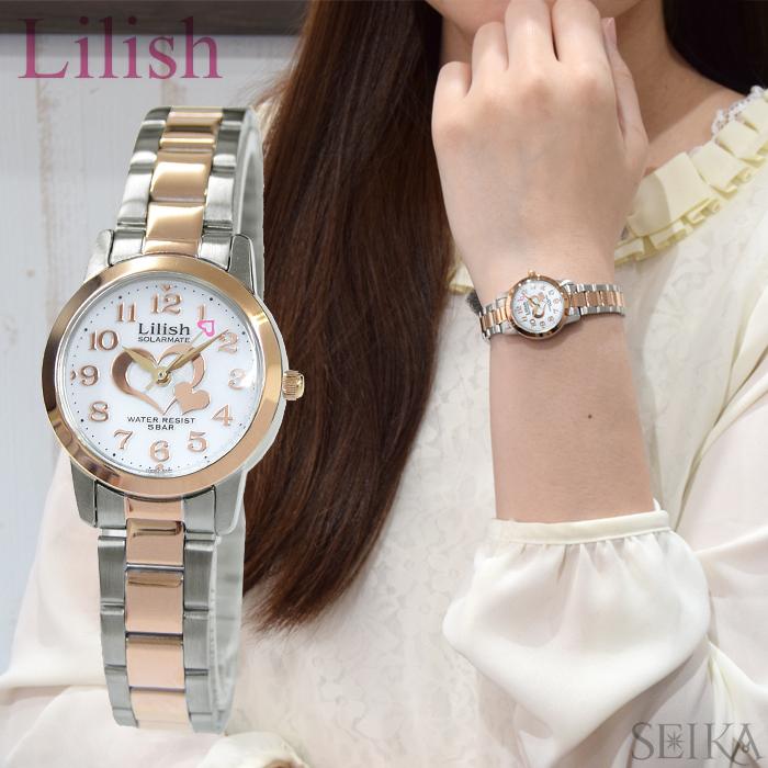 (スペシャルセール)時計 ピンクゴールド×シルバー ソーラー (H997-906) レディース Lilish リリッシュ シチズン 腕時計 最高級のスーパー