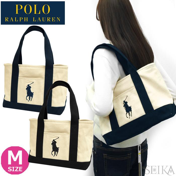 ポロ ラルフローレン トートバッグ Mサイズ Polo Ralph Lauren ミディアム レディース キャンバストート  :polo-tote-m:腕時計とブランドギフトSEIKA - 通販 - Yahoo!ショッピング