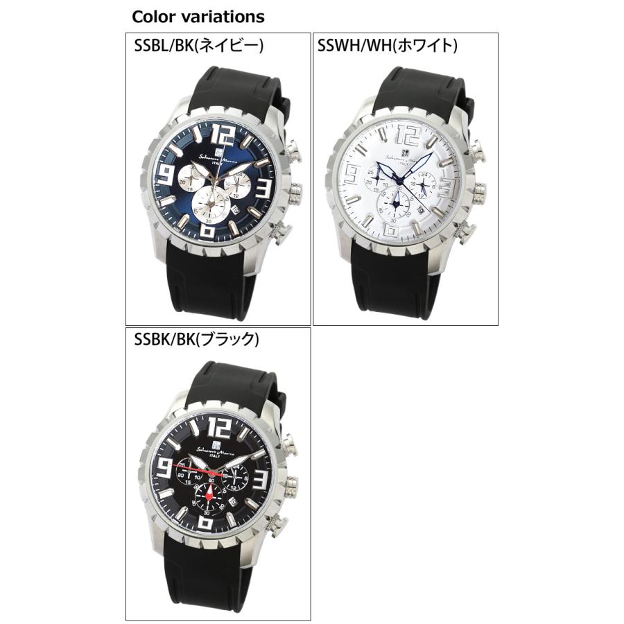 (新生活フェア)(SEIKA限定) サルバトーレマーラ 腕時計 Salvatore Marra クロノグラフ SM23102 ブルー ホワイト ブラック メンズ 時計｜ryus-select｜07