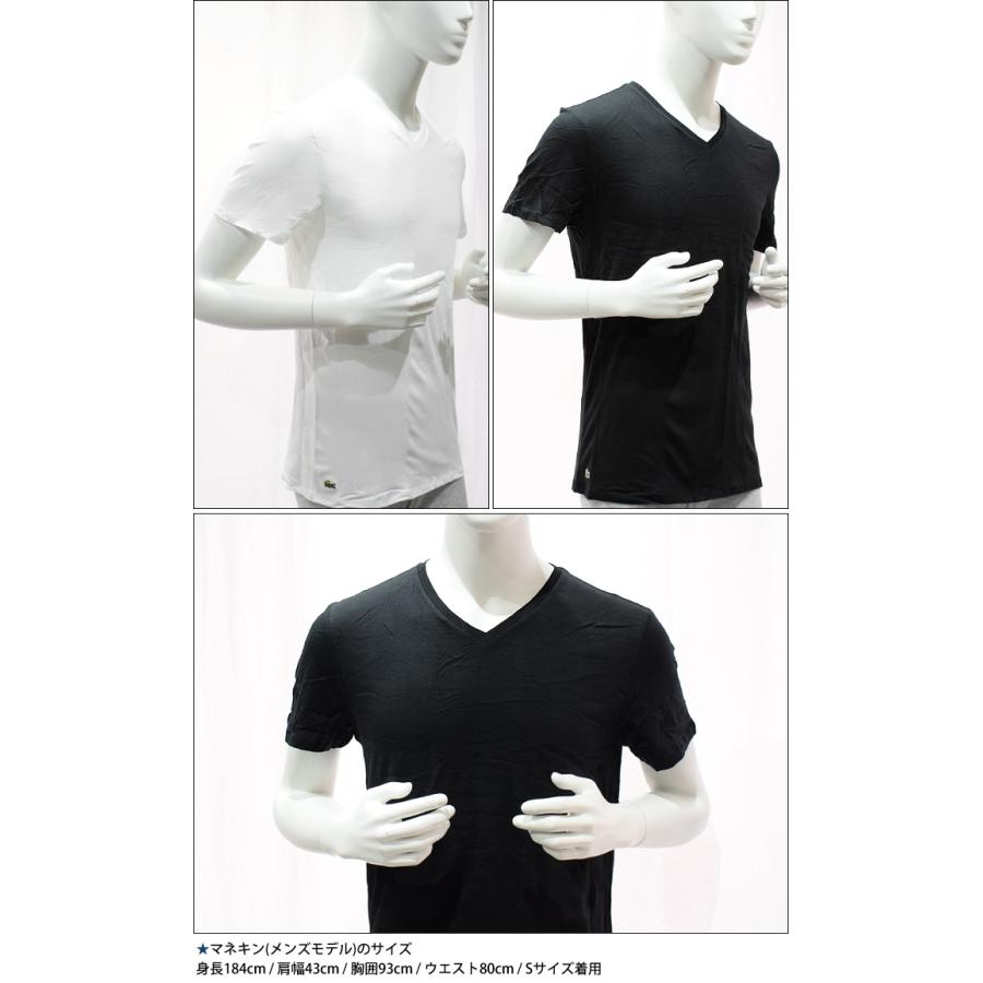 LACOSTE (3枚セット)ラコステ Vネック 半袖Tシャツ 3PACK TH3444