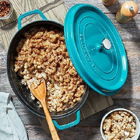 正規品 特別価格Staub ストウブ 鋳鉄製 オーバルココット ダッチオーブン 5.75クォート 5~6人用 フランス製 ターコイズ並行輸入 【XUR1624492254】(58600円)