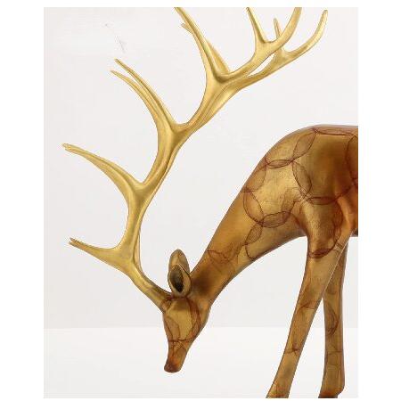 お待たせ!お待たせ!特別価格真鍮 鹿の彫刻、動物 エルク 像 モデル