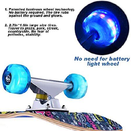 特別価格Hipoten スケートボード - 31インチ コンプリート 8層 カナディアンメープルウッドトリック プロフェッショナルスケートボード アップグレード並行輸入 