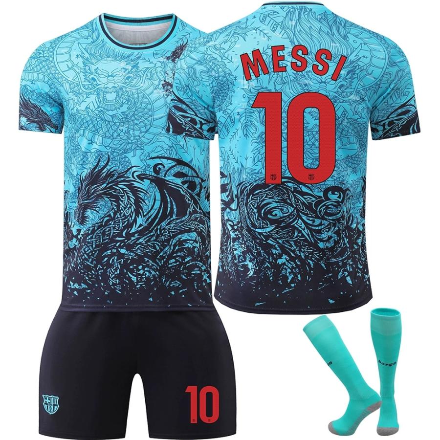 マルバ　サッカーユニフォーム130 130cm最新バルセロナ ヤマル10番 サッカーユニフォーム練習試合