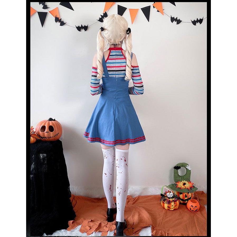 ハロウィン コスプレ レディース ピエロ 仮装 衣装 大人 可愛い アリス 