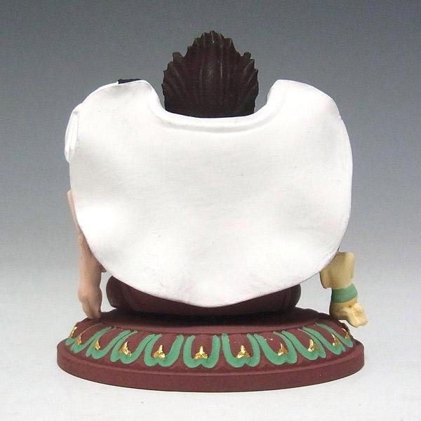 木彫り 仏像 彩色三面大黒天 坐像 高さ5.5cm 柘植製 : 仏像と縁起物の