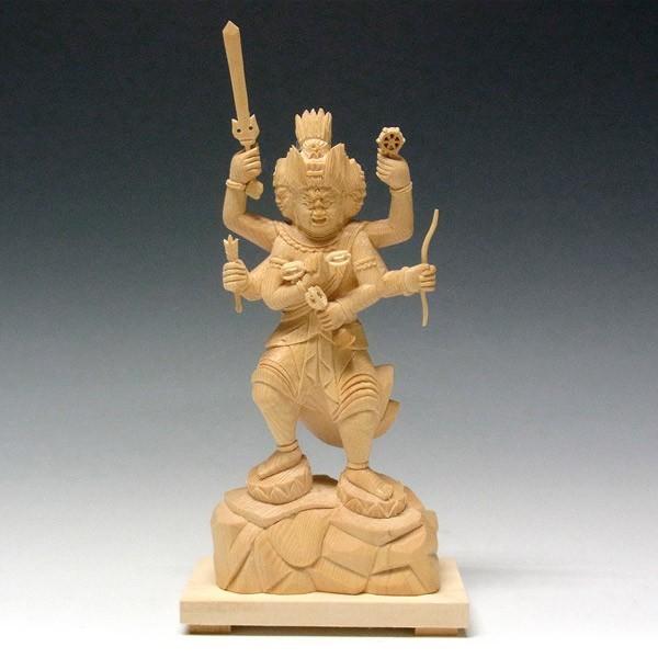 五大明王 高さ20cm 桧製 木彫り 仏像 : 仏像と縁起物の専門店 龍祥本舗