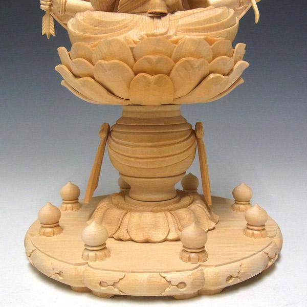 愛染明王 坐像 高さ28cm 桧製 木彫り 仏像 : 仏像と縁起物の専門店 龍
