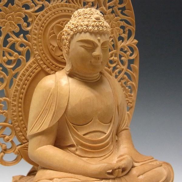 阿弥陀如来 坐像 高さ25cm 柘植製 木彫り 仏像 : 仏像と縁起物の専門店