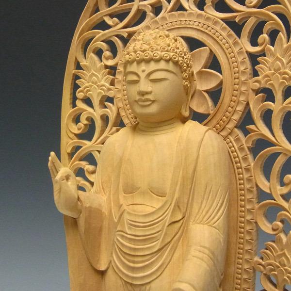 阿弥陀如来 立像 高さ33cm 柘植製 木彫り 仏像 : 仏像と縁起物の 阿弥陀如来 立像 高さ33cm 柘植製 木彫り 仏像 : 仏像と縁起物の
