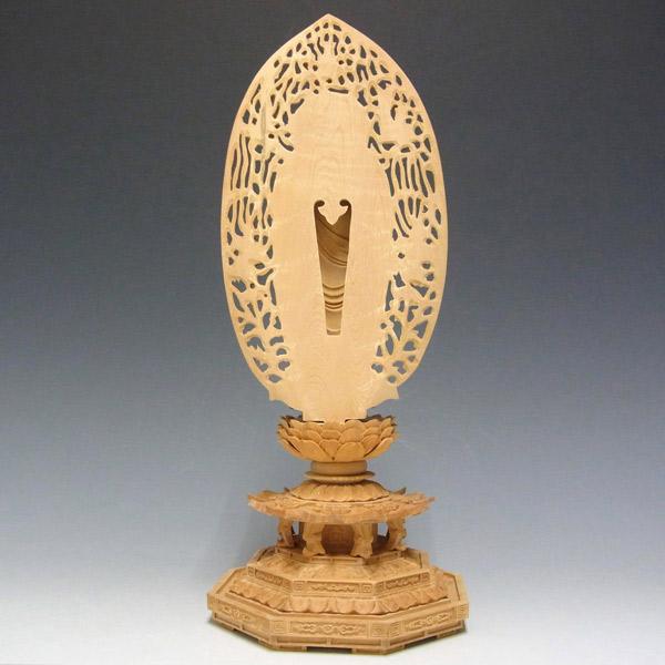 Y*a様 陶器製仏像 立像 60㎝ 観音菩薩立像 20cm 天然木製(柘植ツゲ) 観音像 木彫仏像