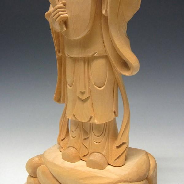 弁財天(弁才天) 立像 高さ31cm 桧製 木彫り 仏像 : 仏像と縁起物