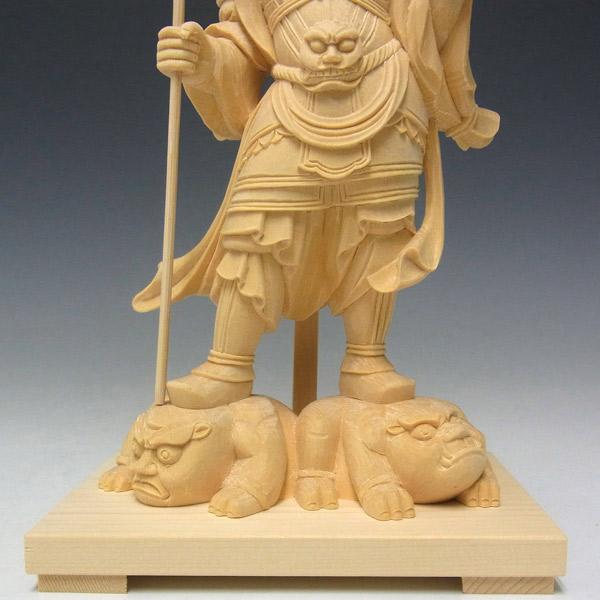 毘沙門天 高さ25cm 桧製 木彫り 仏像 : 仏像と縁起物の専門店 龍 毘沙門天 高さ25cm 桧製 木彫り 仏像 : 仏像と縁起物の専門店 龍