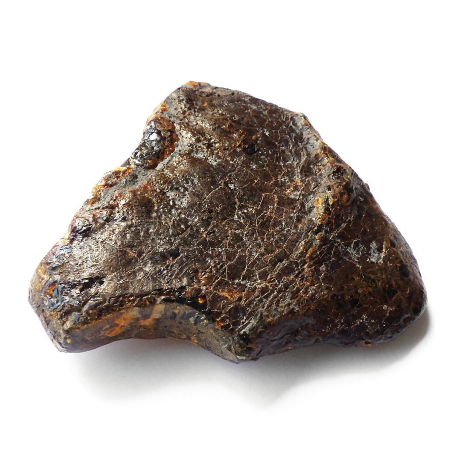 レッドアンバー(琥珀) 未研磨 原石 ミャンマー産 重さ85g 天然石