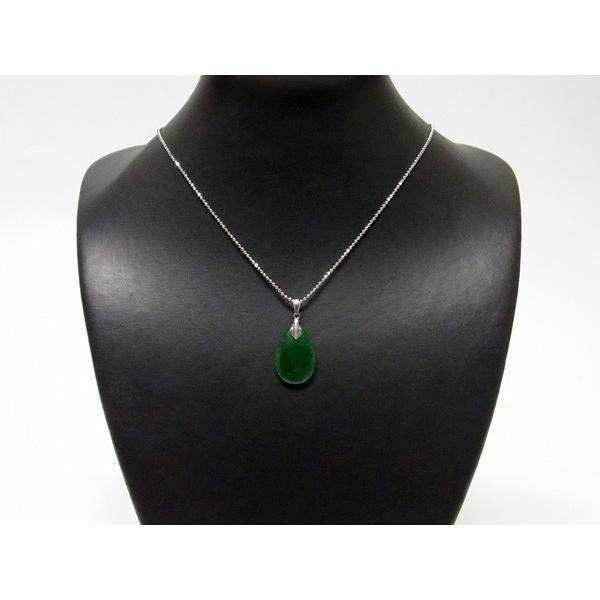 18k 天然ジェダイト翡翠 ペンダントトップ Handmade】翡翠（ヒスイ