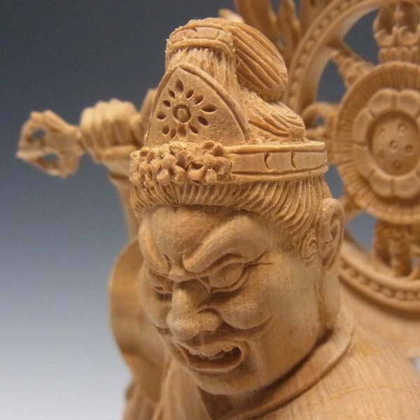 増長天 高さ34cm 榧製 木彫り 仏像 : 仏像と縁起物の専門店 龍祥本舗
