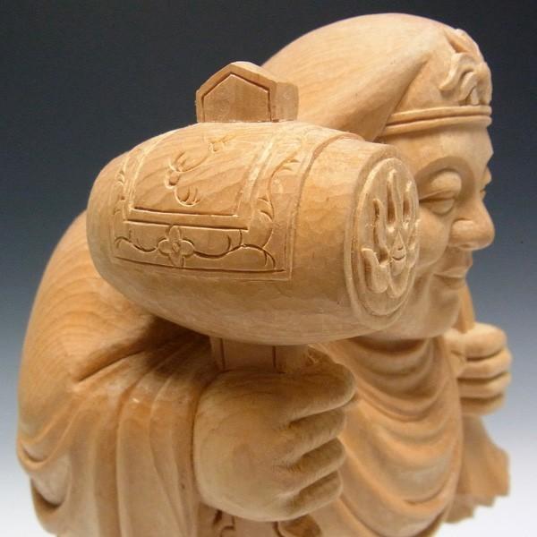 大黒天像 高さ33cm 桧製 木彫り 仏像 : 仏像と縁起物の専門店 龍祥本舗