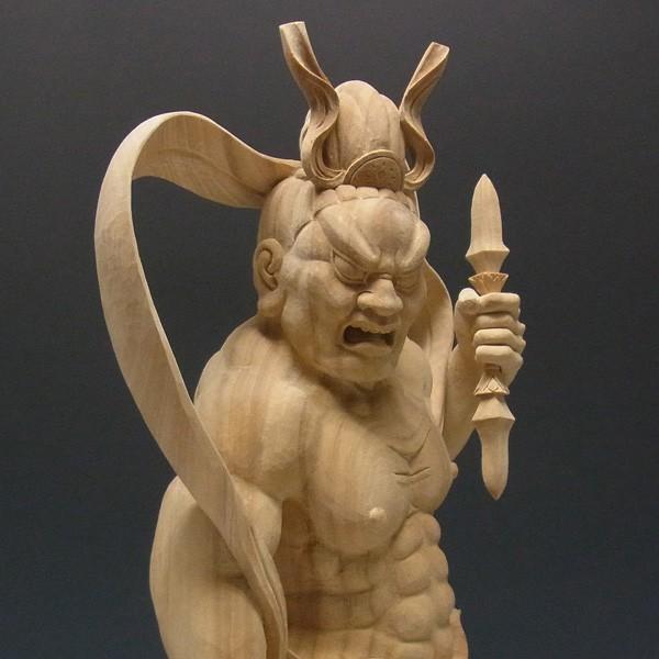 仁王像 金剛力士像 高さ66cm 楠製 木彫り 仏像の画像