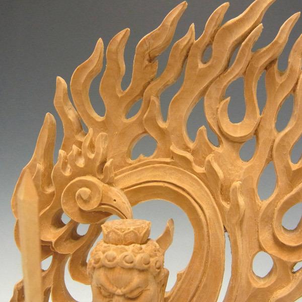 不動明王 立像 高さ28cm 榧製 木彫り 仏像 : 仏像と縁起物の専門店 龍