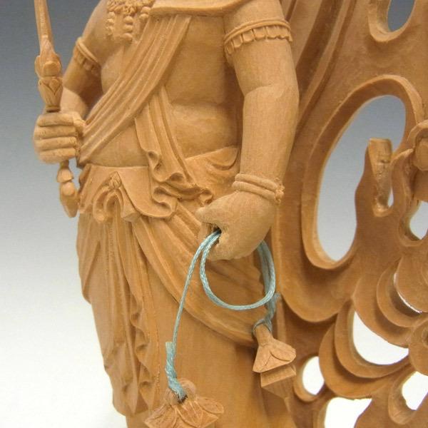 不動明王 立像 高さ28cm 榧製 木彫り 仏像 : 仏像と縁起物の専門店 龍